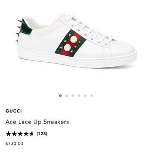 Gucci Ace Lace Up Sneakers